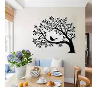 Arte de Pared de Metal Minimalista Moderno, decoración del hogar, árbol de la Vida, pájaro en Rama, árbol, árbol de la Vida, Arte de Rama de árbol, decoración de la Naturaleza, Arte de Pared para Sal