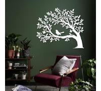 Arte de Pared de Metal Minimalista Moderno, decoración del hogar, árbol de la Vida, pájaro en Rama, árbol, árbol de la Vida, Arte de Rama de árbol, decoración de la Naturaleza, Arte de Pared para Sal