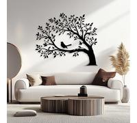 Arte de Pared de Metal Minimalista Moderno, decoración del hogar, árbol de la Vida, pájaro en Rama, árbol, árbol de la Vida, Arte de Rama de árbol, decoración de la Naturaleza, Arte de Pared para Sal
