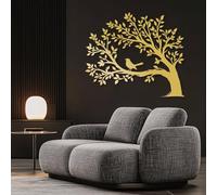 Arte de Pared de Metal Minimalista Moderno, decoración del hogar, árbol de la Vida, pájaro en Rama, árbol, árbol de la Vida, Arte de Rama de árbol, decoración de la Naturaleza, Arte de Pared para Sal