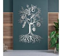 Arte de Pared de Metal Negro con Forma de Fruta del espíritu, decoración de Arte de Pared de Metal con temática de fe Cristiana, decoración de Arte para Interiores de pasillos para Sala de e