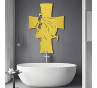 Arte de Pared de Metal para Sala de Estar, Cruz de Jesús, decoración Cristiana, Cruces de Cristo religiosas, decoración para Iglesia, hogar, dormitori