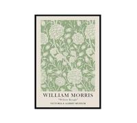 Arte de pared de William Morris de Matisse verde salvia, impresión floral abstracta Bauhaus, póster de mercado de flores, decoración estética de pared para sala de estar (SKU2, 12 x 18 pulgadas = (30