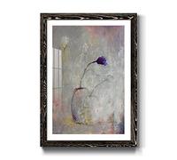 Arte de pared, decoración del hogar, abstracto, geométrico, Cape Cod, colonial, impresión enmarcada en negro con tablero mate y vidrio acrílico, capullo 27 x 37 pulgadas
