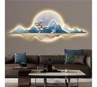 Arte de pared LED 3D, escultura de diseño de Feng Shui para entrada del hogar, pasillo o decoración de dormitorio