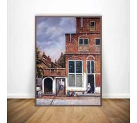 Arte de pared minimalista en color de Johannes Vermeer, imagen HD, impresión en lienzo, póster artístico, decoración moderna para sala de estar (30 x 45 cm/sin marco)