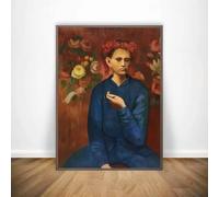 Arte de pared minimalista en color de Pablo Picasso, imagen HD, impresión en lienzo, póster artístico, decoración moderna para sala de estar y hogar (50 x 70 cm/sin marco)