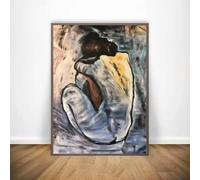 Arte de pared minimalista en color de Pablo Picasso, imagen HD, impresión en lienzo, póster artístico, decoración moderna para sala de estar (80 x 110 cm/sin marco)