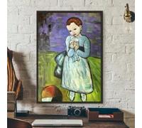 Arte de pared minimalista en color de Pablo Picasso, imagen HD, impresión en lienzo, póster artístico, decoración moderna para sala de estar y hogar (40 x 50 cm/sin marco)