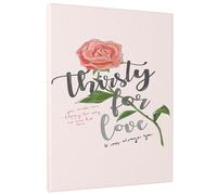 Arte de pared rectangular de rosas abstracto, bohemio, bonitas líneas, hojas de flores, diseños de letras, lienzo rosa, verde, negro, extraíble, decoración para colgar, oficina, sala de juegos, hogar