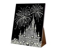 Arte De Perlas Para Adultos, Decoración Elegante De Castillo 3D, 40x30x1.5cm, Kit De Perlas Con Cuentas, Panel De Suministros Para Manualidades, Diseño De Bloqueo De Agua, Para Interiores, Hogar,