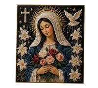 Arte de perlas,Religiosa Bendita Decoración del Hogar | Madre María Perla Arte de la Pared - para el Hogar Sala Dormitorio Sala Oficina Apartamento Galería de Inauguración de la Casa