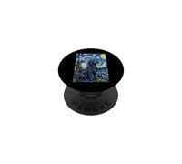 Arte de Perro de Agua portugués Noche Estrellada PopSockets PopGrip Adhesivo