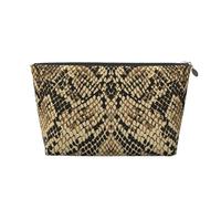 Arte de Piel de Serpiente Animal, Bolsa de artículos de tocador Bolsa de Maquillaje Bolsa de cosméticos Bolsa de artículos de tocador de Viaje portátil