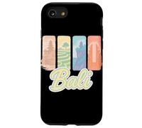 Arte de Pinceladas Pastel de Bali con monumentos indonesios Carcasa para iPhone SE (2020) / 7/8