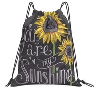 Arte De Pizarra Girasol Eres Mi Sol Hombres Mujer Saco De Gimnasio Ligero Cordón Bolsa Práctico Gym Sack Para Gimnasio Deporte Playa
