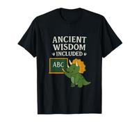 Arte de Pizarra Triceratops de Maestro de sabiduría Antigua Camiseta