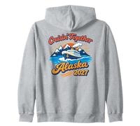 Arte de Recuerdo de la expedición Alaska 2027 Cruising Together Sudadera con Capucha