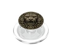 Arte de reliquia del Templo de Piedra Antigua del Escudo del Guerrero del Jaguar Maya PopSockets PopGrip para MagSafe
