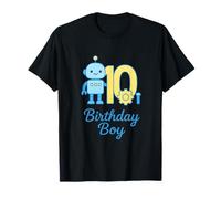 Arte de Robótica Moderna Cumpleaños Niño Camiseta