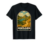 Arte de senderos de senderismo de West Highland Way Escocia Camiseta