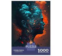 Arte de Terror psicológico 1000 Piezas Puzzle Clásico Puzzle para Adultos, Cartón Grueso - Ultra Difícil, Antiestrés Total, Ideal para Ocio Y Creatividad 70x50cm/1000pcs