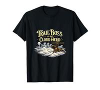 Arte de Trail Boss of The Cloud Herd Unicorn Wrangler Camiseta