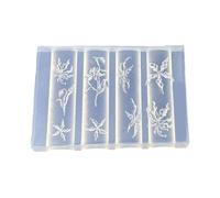 Arte de uñas Formas Silicona Plantilla de Diseño de Uñas Herramienta de Diseño de Flores Tema Moldes de Silicona Hecho a Mano Para Manicura Plantilla de Diseño