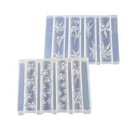 Arte de uñas Formas Silicona Plantilla de Diseño de Uñas Herramienta de Diseño de Flores Tema Moldes de Silicona Hecho a Mano Para Manicura Plantilla de Diseño