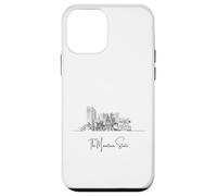 Arte de viaje de recuerdo de West Virginia Home Black Skyline Carcasa para iPhone 12 mini
