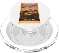 Arte de Viaje Vintage de Philadelphia Independence Hall Inside USA PopSockets PopGrip para MagSafe