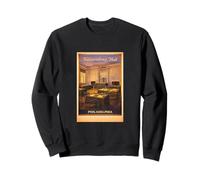 Arte de Viaje Vintage de Philadelphia Independence Hall Inside USA Sudadera