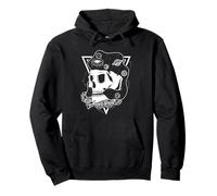 Arte de visión de calavera cósmica Sudadera con Capucha