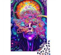 Arte de visión psicodélica Rompecabezas 1000 Piezas Regalo Familiar Hombre Mujer Adultos Desafío Imposible Ilustrados 38x26cm/1000pcs