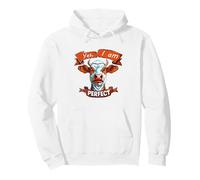 Arte de Yes I Am Cow Head Sudadera con Capucha