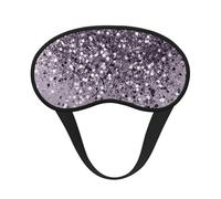 Arte decorativo brillante con purpurina de dama lavanda, Cubiertas oculares completas, antifaces para dormir que bloquean la luz, orejeras opacas para dormir