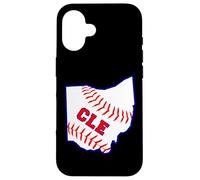 Arte del béisbol del Centro de Cleveland Ohio CLE Love The Land Gifts Carcasa para iPhone 16