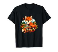 Arte del Bosque otoñal con un Bonito Juego de Palabras con Zorros de Stay Foxy Camiseta