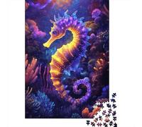 Arte del Caballo Marino galáctico Paquete De 1000 Piezas Papel Ecológico Entrenamiento Cerebral Fácil De Limpiar Actividad De Vinculación Familiar 38x26cm/1000pcs