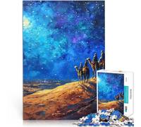 Arte del Camello del Desierto Rompecabezas de 2000 Piezas para Adolescentes Alivio del estrés Cada Pieza es única: un desafiante y Divertido Juego Familiar 70x100cm