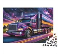 Arte del camión púrpura Puzzle Mil Piezas para Toda La Familia Reto Mental Piezas Precisas Hecho En Europa Actividad Indoor Reciclable 70x50cm/1000pcs