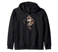 Arte del dios hindú con cabeza de Ganesha Sudadera con Capucha