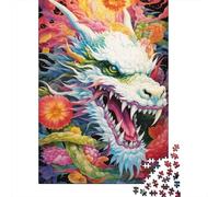 Arte del dragón de fantasía 1000 Piezas Papel Ecológico Paquete De Rompecabezas para Adultos Y Niños De 12 Años Juego De Familia Decoración De Paredes Paquete De Valor 52x38cm/1000pcs
