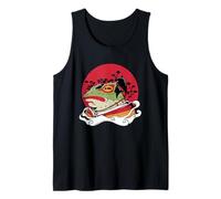 Arte del guerrero de la rana samurái Camiseta sin Mangas