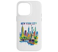 Arte del Horizonte de la Ciudad de Nueva York Souvenir de Nueva York Puente de Brooklyn Mujer Carcasa para iPhone 14 Pro MAX