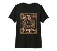 Arte del Juego de fichas My Therapy Is Mahjong Player Camiseta Premium