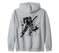 Arte del Jugador de Hockey sobre Hielo Sudadera con Capucha