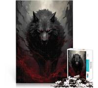 Arte del Lobo Rompecabezas para Adolescentes de 1000 Piezas Ayuda al Cerebro a ejercitar Juguetes adictivos para Cultivar la Paciencia. Gran Regalo 38x26cm