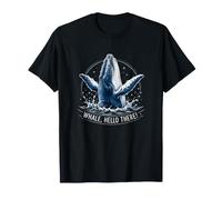 Arte del Mundo Submarino Divertido y Lindo de Whale Hello There Camiseta