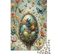 Arte del Nido de Aves de Primavera Rompecabezas 1000 Piezas Regalo Hombre Mujer Acertijos Papel Adultos Familia DIY Decoración Familiar 70x50cm/1000pcs
